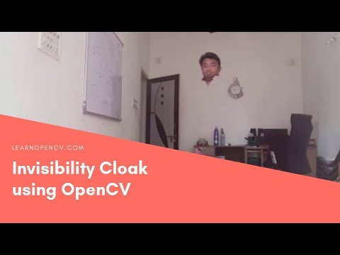 Invisibility Cloak using OpenCV